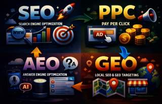 AEO, GEO и Линк Билдинг: Новата триада на органичната видимост в ерата на AI